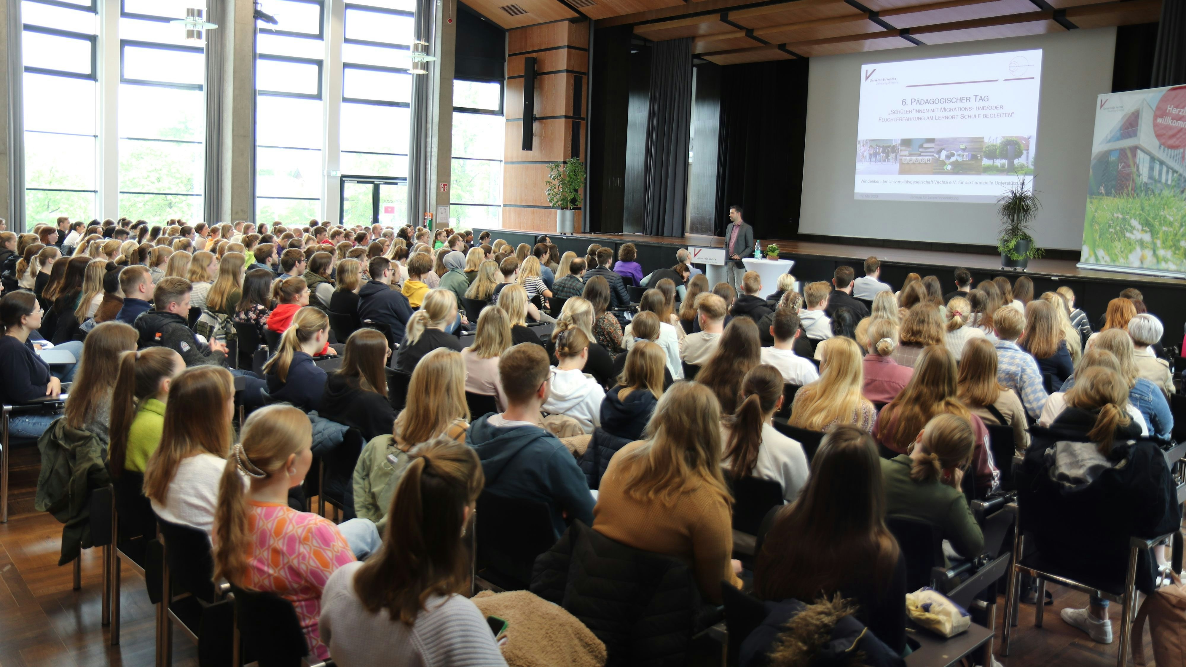 Voller Hörsaal: Der Pädagogische Tag der Universität Vechta fand großes Interesse. Foto: Universität Vechta/Schmidt