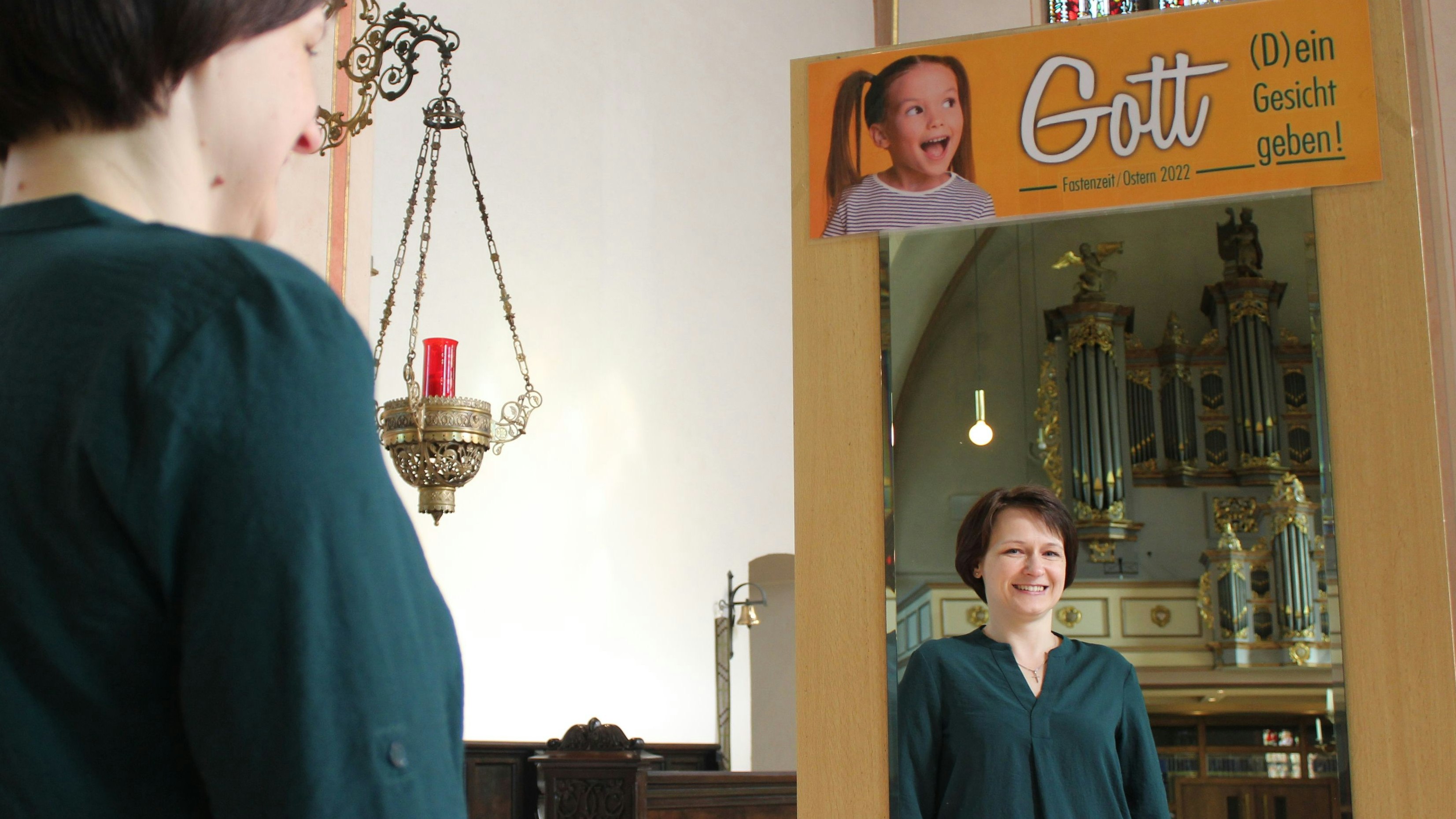 Gott (d)ein Gesicht geben: Lilia Kislin ist die neue Küsterin in der Pfarrkirche Molbergen.&nbsp; &nbsp;Foto: Hoff