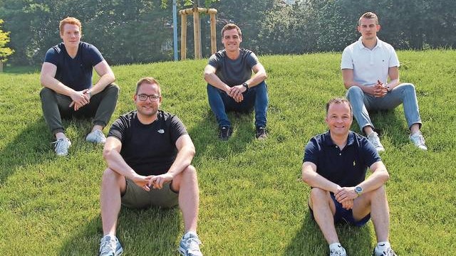 Die sportliche Leitung des JFV Cloppenburg (von links): Niklas Rolfes, Patrick Hocharzt, Tim Wiechert, Dirk Wichmann und Luca Scheibel. Foto: Horst Wevering