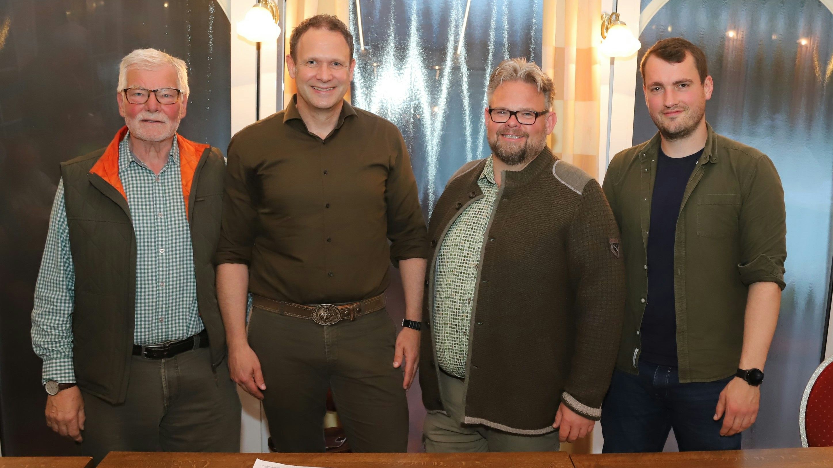 Sie legen los: Schriftführer Jonny Passmann (von links), Vorsitzender Rainer Dullweber, stellvertretender Vorsitzender Steffen Haak und Kassenwart Roland Wolken. Foto: C. Passmann
