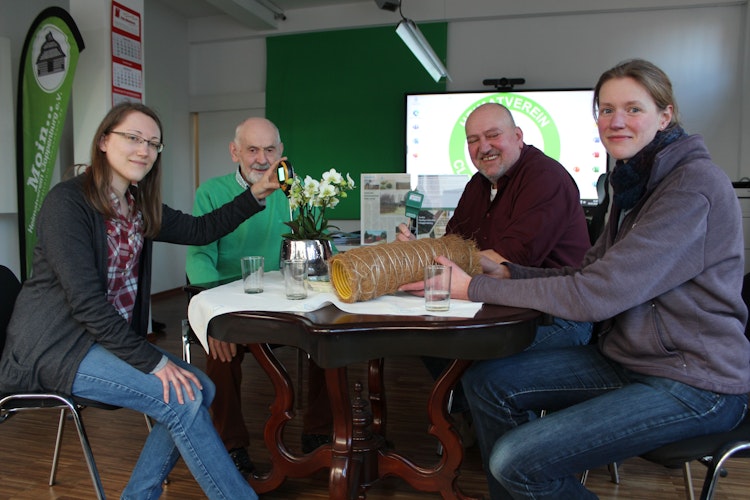 Projektpartner Uni Vechta (von links): Katrin Hedemann, Bernd Tabeling, Dr. Daniel Ludwig und Hannah Hoff.    Foto: Heinzel