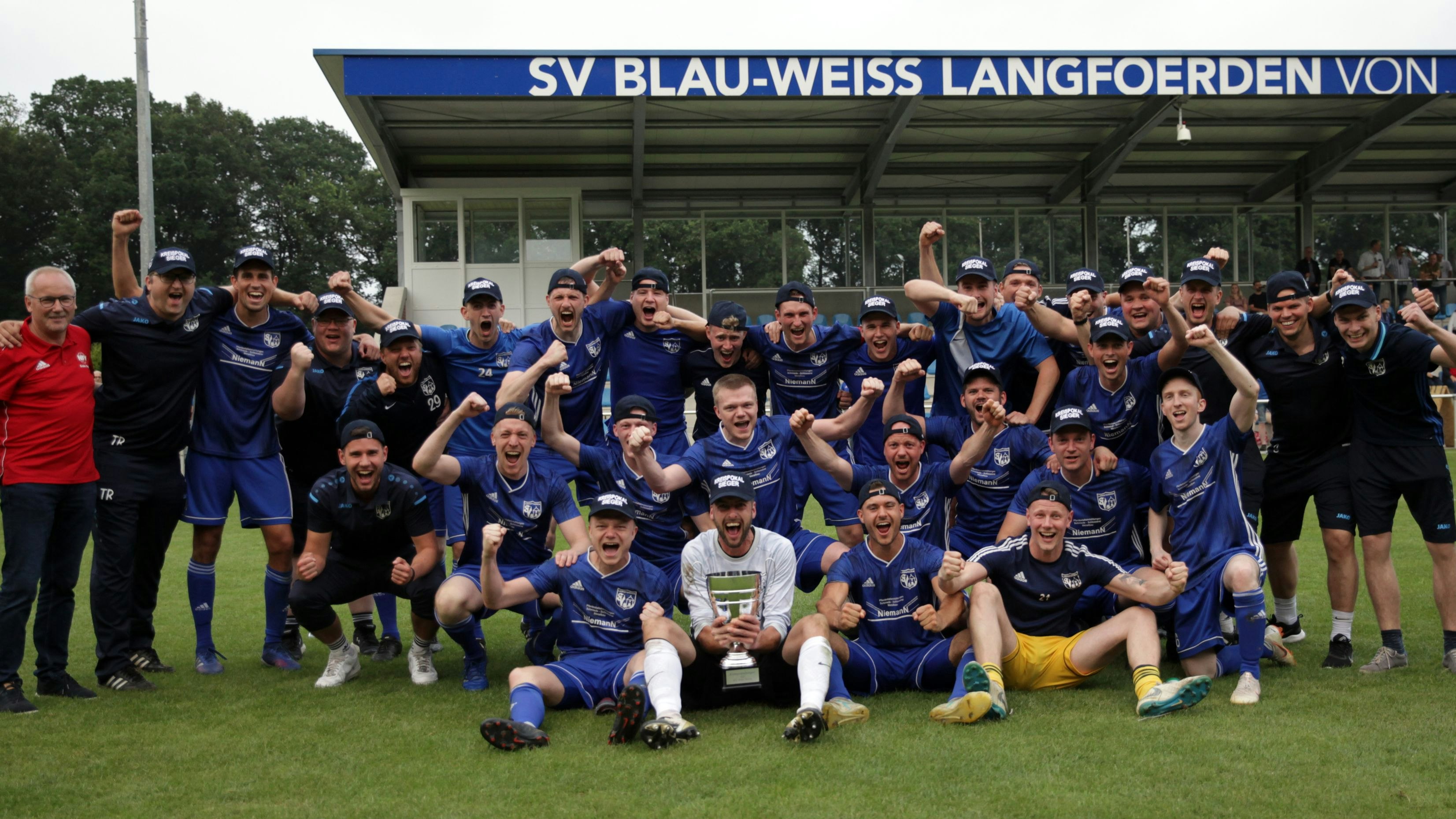 Kreispokalsieger 2020/21: BW Langförden. Foto: Schikora