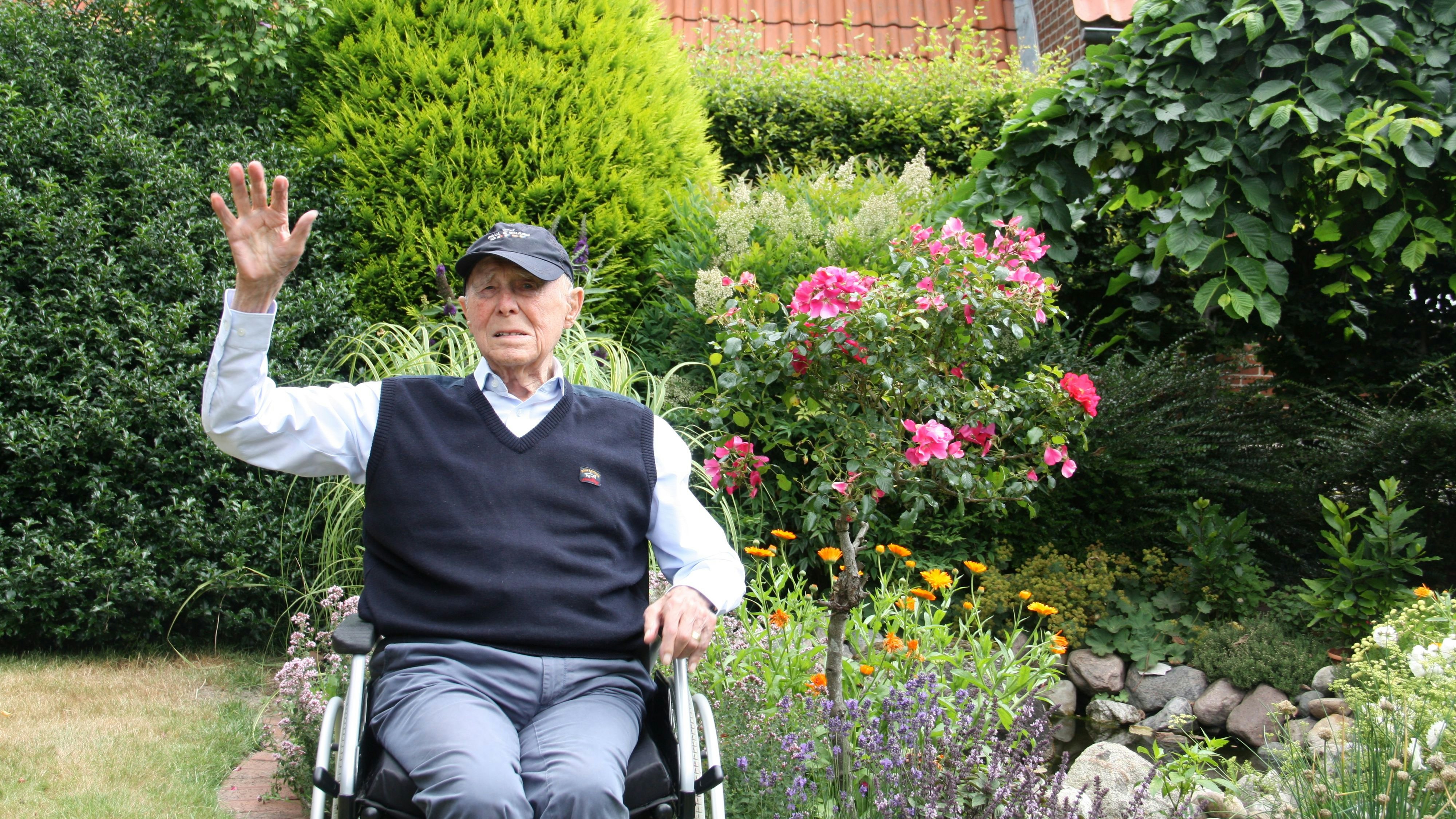 Stolzes Alter: Wilhelm Landwehr feiert heute seinen 99. Geburtstag und ist damit der älteste männliche Lohner. Foto: Technow