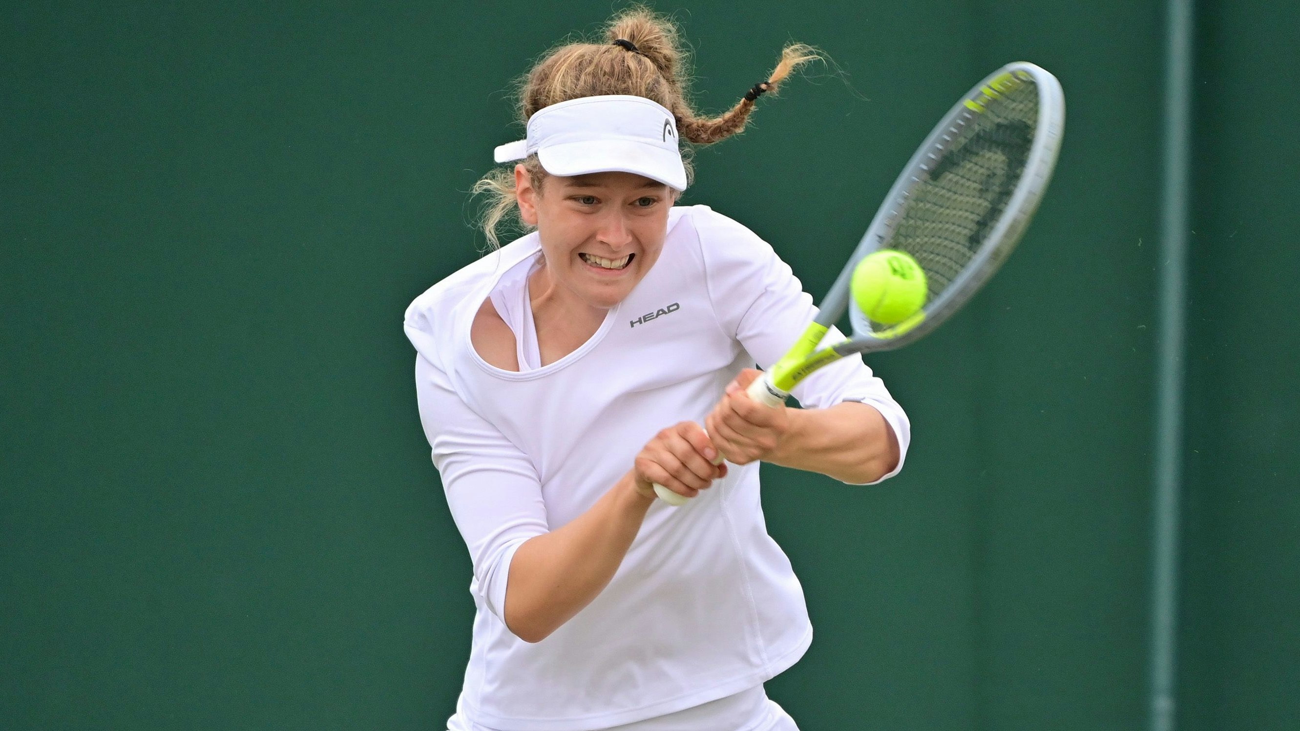 In Wimbledon im Pech: Julia Middendorf. Foto: Jürgen Hasenkopf
