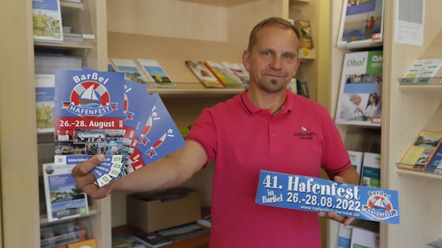 Jens Lindstädt wirbt für den Neustart des Hafenfests in Barßel