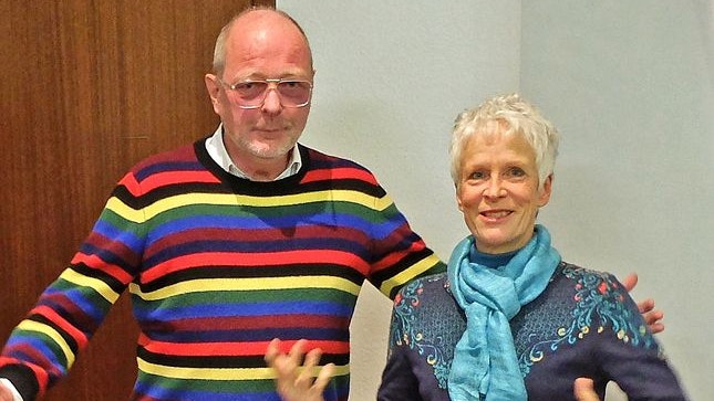 Der Vorsitzende und das neue Ehrenmitglied: Dr. Günther Klaushenke und Christiane Hagemann. Foto: Kramer