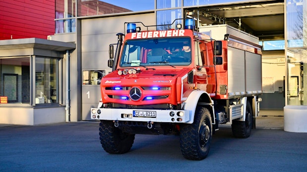 Feuerwehr Vechta testet Fahrzeug "Unimog" fürs Gelände