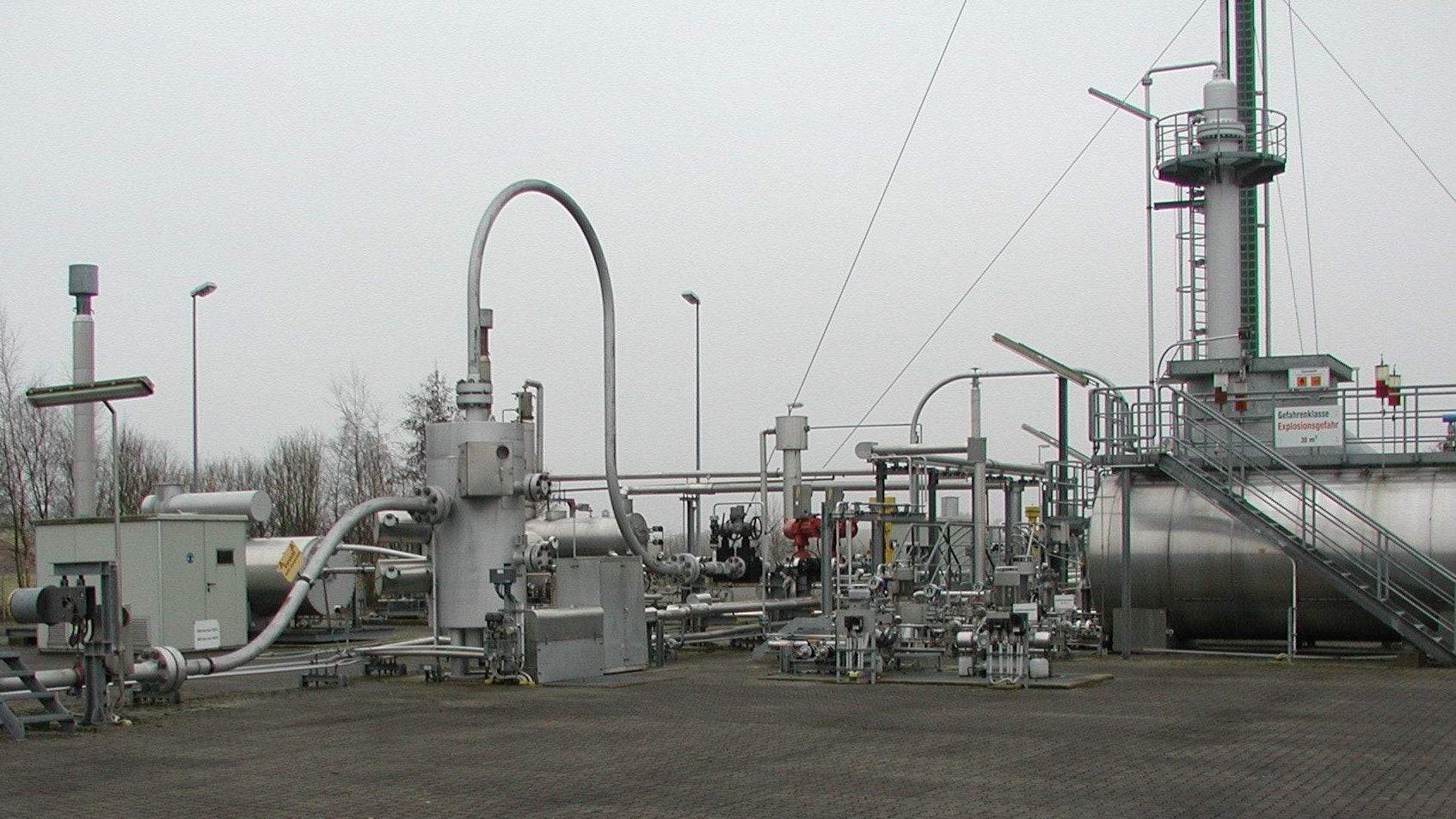 Bohrstation bei Kneheim: In der Gemeinde Lastrup wird seit Jahrzehnten Erdgas gefördert. Foto: Exxon-Mobil