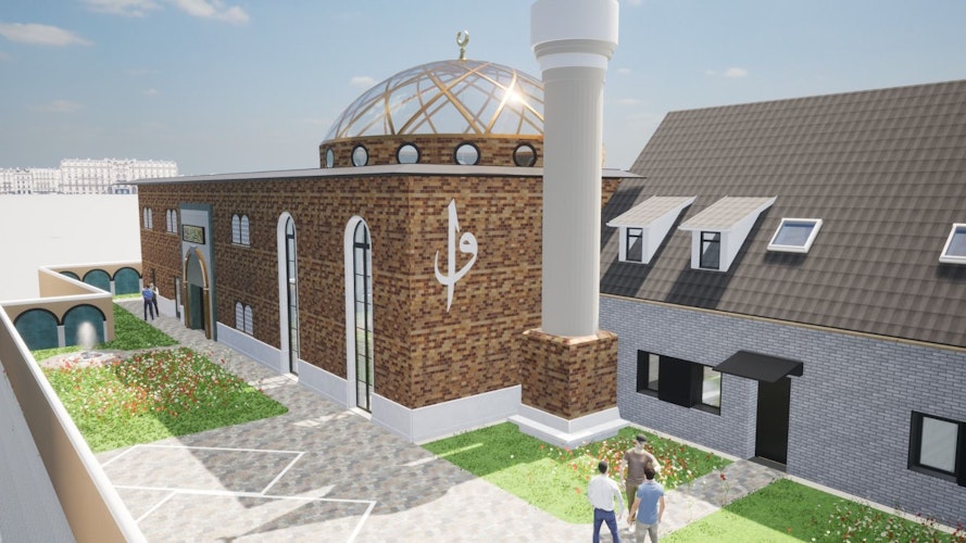 Lichtdurchflutete Kuppel: So soll die neue Moschee 2024 aussehen. Grafik: privat