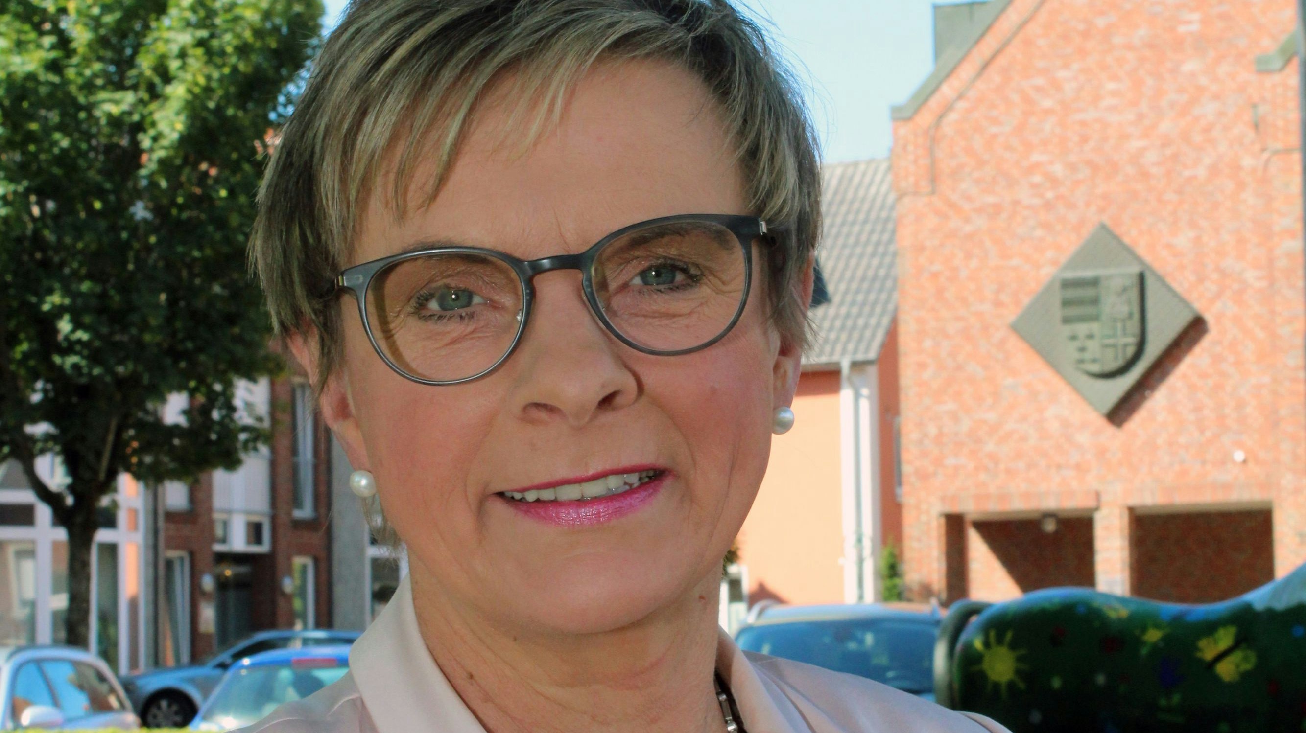 Seit 2006 ist sie Bürgermeisterin der Gemeinde Steinfeld: Manuela Honkomp. Foto: Hoffmann