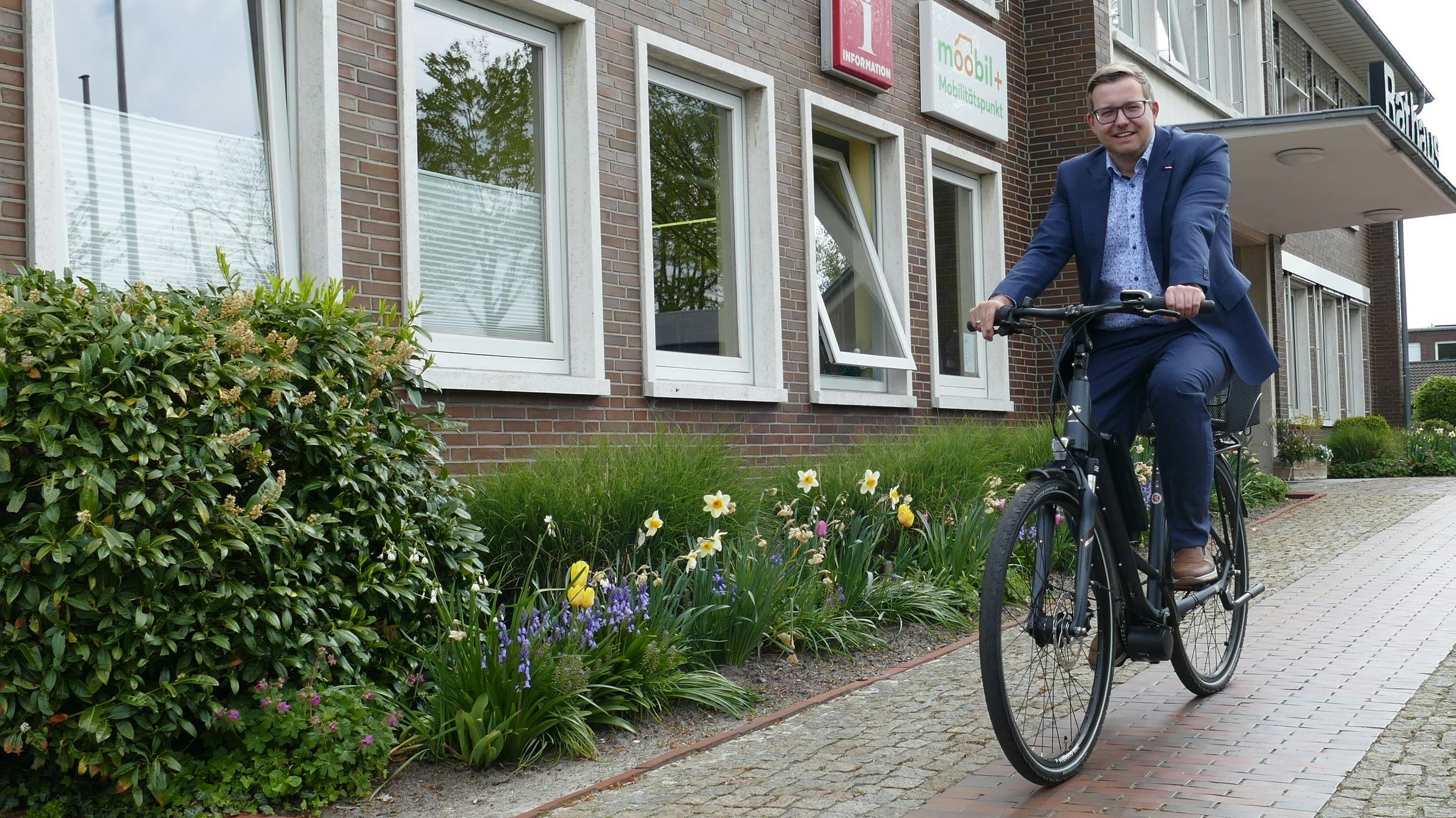 Stadtradler: Auch Barßels Bürgermeister Nils Anhuth wird beim Stadtradeln vom 1. bis zum 21. Mai kräftig in die Pedale treten.&nbsp; &nbsp;Foto: Stix