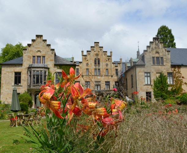 Das Südparterre mit Blick auf das Schloss. Foto: Ippenburger Gärten