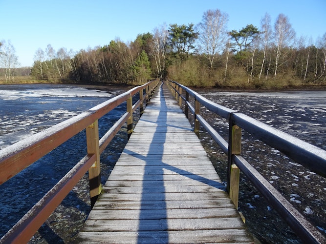 Große Lagunenbrücke: Sie verkürzt die eine oder andere Wanderroute. Foto: Ralf HilgefortZVETT