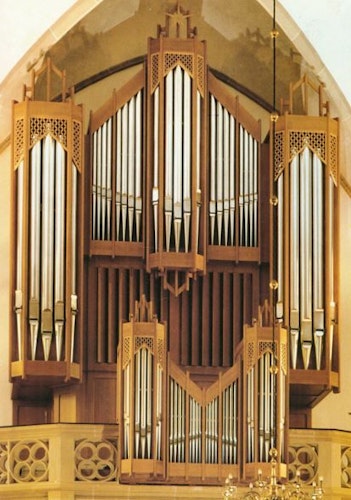 Für eine Million DM erbaut: Die Sauer-Orgel in der katholischen Kirche St. Catharina in Dinklage. Foto: Archiv Pfarrgemeinde