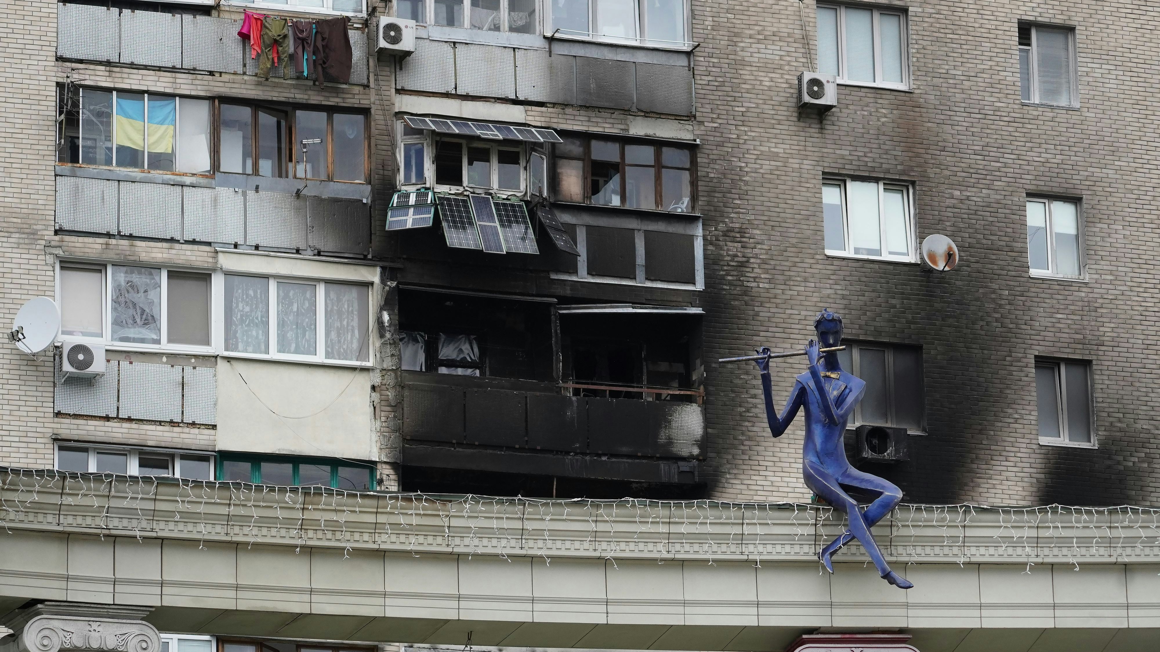 Zerstörung im ukrainischen Ort Irpin. Foto: Roman Petushkov/Xinhua/dpa