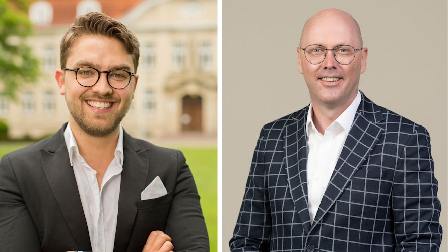 Schlagabtausch: Jan Oskar Höffmann (links) und Bürgermeister Neidhard Varnhorn gerieten im Rat aneinander. Fotos: SPDVarnhorn